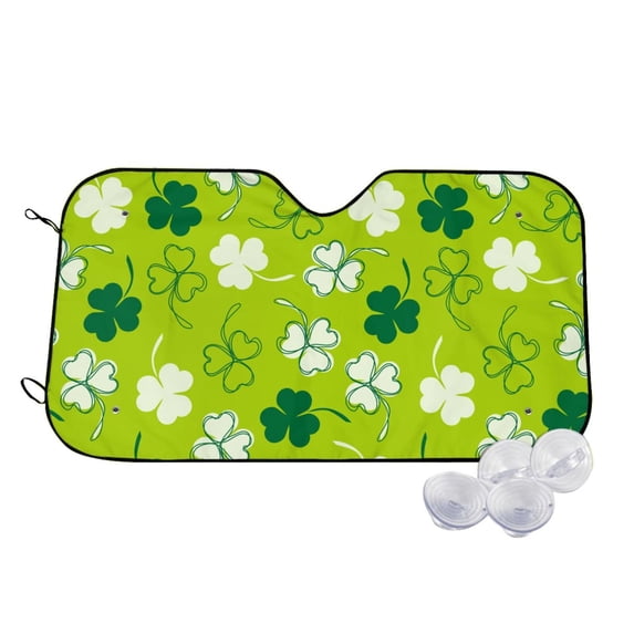 Kdxio St Patrick's Day7 Print Windshield Sun Shade,UV Rays and Sun Heat Protection,Sunshade for Car Windshield,Car Shade Front Windshield - Medium