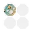 thumbnail image 1 of Kdxio Starfish And Seashell On The Summer Beach Funny Coasters,4 Pcs Leather Coasters,Housewarming Gifts,Protect Furniture From Water Marks Scratch And Damage, 1 of 1