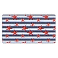 thumbnail image 1 of Kdxio Starfish Navy Blue Stripe Print Large Gaming Mouse Pad,Non-Slip Base,Water Resist Keyboard Pad for Gamer,Office & Home,29.5 x 15.8 in, 1 of 9
