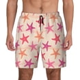 thumbnail image 1 of Kdxio Starfish Print Men'S Swim Trunks With Compression Liner 7 Inch Inseam Quick Dry Swim Shorts, 1 of 7