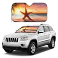 thumbnail image 1 of Kdxio Starfish Sunset Sea Beach Print Windshield Sun Shade, Foldable Sun Blocker for Car,Truck,SUV Automotive Interior Sun Protection,Reflective Shade for Front Windshield(Small), 1 of 7