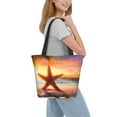 thumbnail image 1 of Kdxio Starfish Sunset Sea Beach Women Reusable Grocery Bags Foldable Ripstop,Reusable Shopping Bags for Shopping,Gym,Gift, 1 of 7