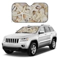 thumbnail image 1 of Kdxio Starfishes On Seashells Print Windshield Sun Shade, Foldable Sun Blocker for Car,Truck,SUV Automotive Interior Sun Protection,Reflective Shade for Front Windshield(Small), 1 of 6