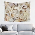 thumbnail image 1 of Kdxio Starfishes On Seashells Wall Hanging Tapestries Banner For Bedroom College Dorm Home Living Room Party Decor 29X37 In, 1 of 8