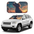 thumbnail image 1 of Kdxio Starry Sky Cloud Puppy Print Windshield Sun Shade, Foldable Sun Blocker for Car,Truck,SUV Automotive Interior Sun Protection,Reflective Shade for Front Windshield(Small), 1 of 6