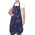 thumbnail image 1 of Kdxio Stars And Gradient Colorful Snowflakes Apron with Pockets Adjustable Kitchen Aprons for Men Women Waterproof Aprons for Cooking,Drawing,Crafting, Baking Household Cleaning, 1 of 1
