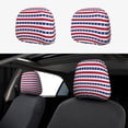thumbnail image 1 of Kdxio Stars And Stripes Pattern Print 2 Piece Car Head Rest Covers Set Auto Front/Rear Seats Headrest Cover Universal Fit Most Cars,Sedan, SUV, 1 of 9