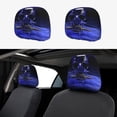 thumbnail image 1 of Kdxio Steel Skull Pattern Print 2 Piece Car Head Rest Covers Set Auto Front/Rear Seats Headrest Cover Universal Fit Most Cars,Sedan, SUV, 1 of 9