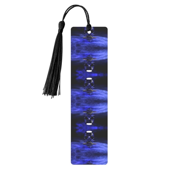 Kdxio Steel Skull Print Metal Tassel Bookmarks,Perfect Gift for Art Lovers and Bookworms Metal Bookmarks for Women