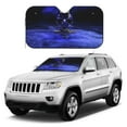 thumbnail image 1 of Kdxio Steel Skull Print Windshield Sun Shade, Foldable Sun Blocker for Car,Truck,SUV Automotive Interior Sun Protection,Reflective Shade for Front Windshield(Medium), 1 of 7