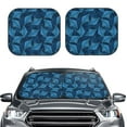 thumbnail image 1 of Kdxio Stingray Print 2-Piece Sun Shade Front Windshield - Foldable Car Front Window Sunshades for Most Sedans SUV Truck, 1 of 6