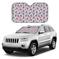 thumbnail image 1 of Kdxio Strawberries Print Windshield Sun Shade, Foldable Sun Blocker for Car,Truck,SUV Automotive Interior Sun Protection,Reflective Shade for Front Windshield(Small), 1 of 6