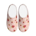 thumbnail image 1 of Kdxio Strawberries Women's Men's Slippers Plush Slip-On House Slipper for Winter Indoor Soft Cushion Non-slip Fluffy Slides Slippers-13, 1 of 7