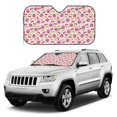 thumbnail image 1 of Kdxio Strawberry And Cheery Print Windshield Sun Shade, Foldable Sun Blocker for Car,Truck,SUV Automotive Interior Sun Protection,Reflective Shade for Front Windshield(Medium), 1 of 6