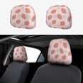 thumbnail image 1 of Kdxio Strawberry And Flowers Pattern Print 2 Piece Car Head Rest Covers Set Auto Front/Rear Seats Headrest Cover Universal Fit Most Cars,Sedan, SUV, 1 of 9