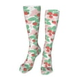 thumbnail image 1 of Kdxio Strawberry Funny Silky Novelty Funky Long Knee High Socks Soft 3D Print Cosplay Crazy Stockings for Men Women, 1 of 8