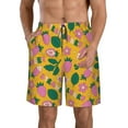 thumbnail image 1 of Kdxio Strawberry Pattern Mens Casual Shorts - Drawstring Summer Beach Sports Shorts for Men, 1 of 9