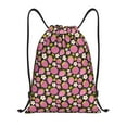 thumbnail image 1 of Kdxio Strawberry Print Drawstring Backpack Bag,Waterproof Draw String Back Sack, Gym Drawstring Bags Swim Bag For Unisex, 1 of 9