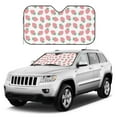 thumbnail image 1 of Kdxio Strawberry Print Windshield Sun Shade, Foldable Sun Blocker for Car,Truck,SUV Automotive Interior Sun Protection,Reflective Shade for Front Windshield(Small), 1 of 6