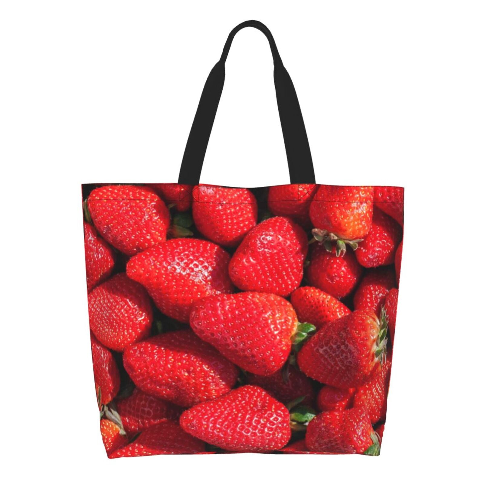 Kdxio Strawberry Red Casual Tote Bags Women Big Capacity Shoulder Bag