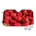 thumbnail image 1 of Kdxio Strawberry Red Print Windshield Sun Shade,UV Rays and Sun Heat Protection,Sunshade for Car Windshield,Car Shade Front Windshield - Small, 1 of 6