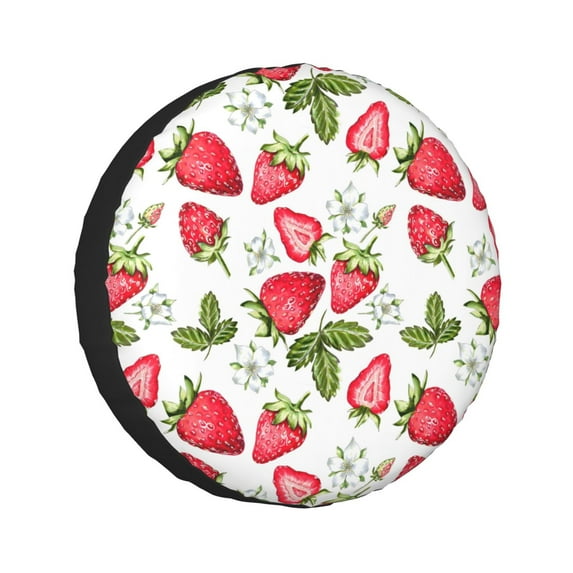 Kdxio Strawberry1 for Tire Cover Wheel Protectors Tyre Covers Weatherproof Wheel Covers Universal Fit for Trailer Rv SUV Truck Camper Travel Trailers 14 inch
