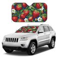 thumbnail image 1 of Kdxio Strawberry2 Print Windshield Sun Shade, Foldable Sun Blocker for Car,Truck,SUV Automotive Interior Sun Protection,Reflective Shade for Front Windshield(Small), 1 of 7