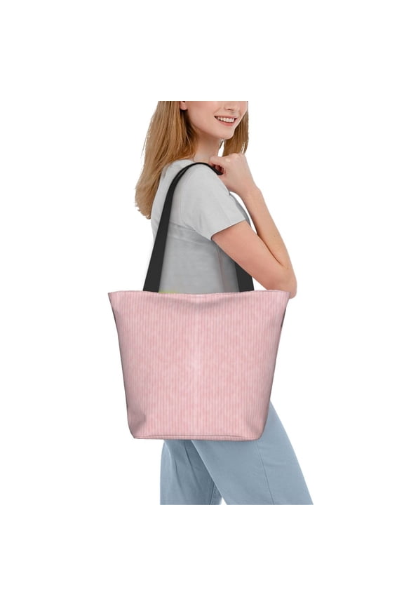 Stripes Women Reusable Grocery Bags Foldable Ripstop,Reusable Shopping Bags for Shopping,Gym,Gift