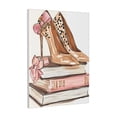 thumbnail image 1 of Kdxio Stylish High Heels On Books Pattern Canvas Wall Art 12x16 Inches - Waterproof HD Print Solid Wood Frame for Living Room & Bathroom,Vertical, 1 of 8