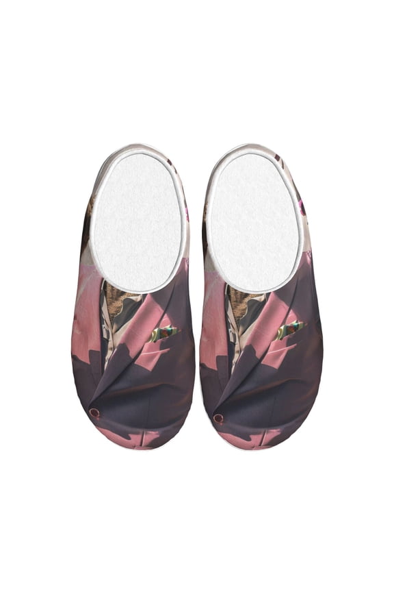 Stylish Kangaroo In Suit Women's Men's Slippers Plush Slip-On House Slipper for Winter Indoor Soft Cushion Non-slip Fluffy Slides Slippers-13