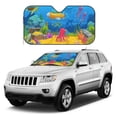 thumbnail image 1 of Kdxio Submarine And Landscape Print Windshield Sun Shade, Foldable Sun Blocker for Car,Truck,SUV Automotive Interior Sun Protection,Reflective Shade for Front Windshield(Medium), 1 of 6