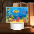 thumbnail image 1 of Kdxio Submarine And Landscape Rectangular Acrylic Night Light Acrylic Sleep Night Light Friend Gifts for Birthday Gifts for Women Teens Boys Girls, 1 of 9