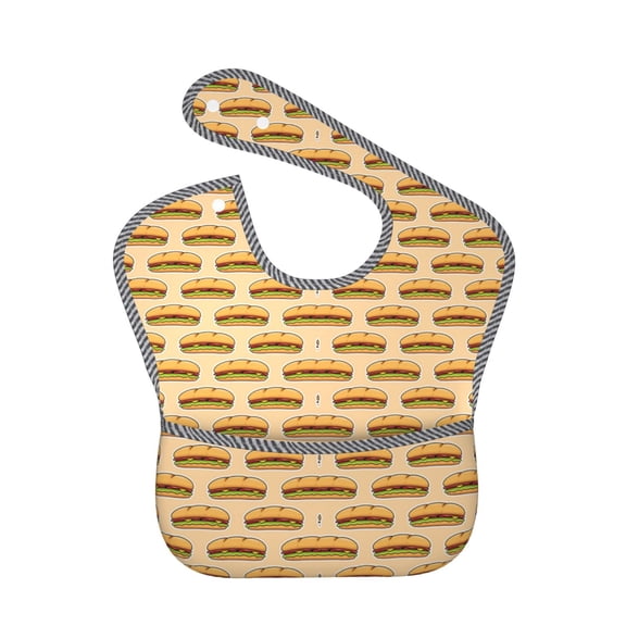 Kdxio Submarine Sub Sandwich Bibs For Babies, Baby Bibs for Eating, Toddler Bibs, Waterproof Bibs, Feeding Bibs, for Toddlers, Boys, Girls