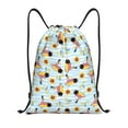 thumbnail image 1 of Kdxio Submarine With Fishes Undersea Print Drawstring Backpack Bag,Waterproof Draw String Back Sack, Gym Drawstring Bags Swim Bag For Unisex, 1 of 5
