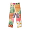 thumbnail image 1 of Kdxio Succulent And Cactus Print Men's Sleep Pajama Pant Lounge Pants with Pockets, 1 of 8