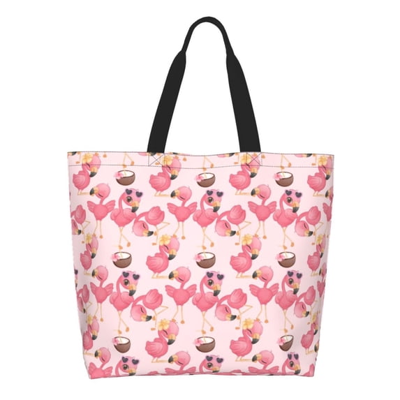 Kdxio Summer Flamingo Casual Tote Bags Women Big Capacity Shoulder Bag for Women Travel Shoulder Bags Handbags