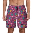 thumbnail image 1 of Kdxio Summer Flamingo Print Men'S Swim Trunks With Compression Liner 7 Inch Inseam Quick Dry Swim Shorts, 1 of 7
