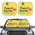 thumbnail image 1 of Kdxio Summer Print 2-Piece Sun Shade Front Windshield - Foldable Car Front Window Sunshades For Most Sedans Suv Truck, 1 of 6