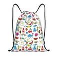 thumbnail image 1 of Kdxio Summer Print Drawstring Backpack Bag,Waterproof Draw String Back Sack, Gym Drawstring Bags Swim Bag For Unisex, 1 of 9