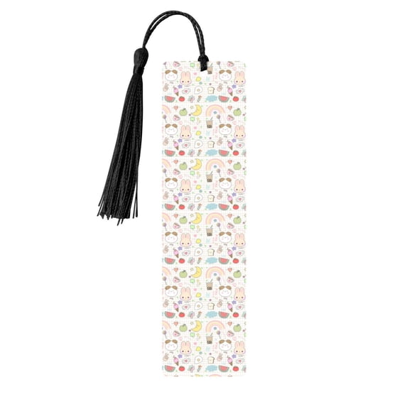Kdxio Summer Rabbit Print Metal Tassel Bookmarks,Perfect Gift for Art Lovers and Bookworms Metal Bookmarks for Women
