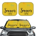 thumbnail image 1 of Kdxio Summer Time Print 2-Piece Sun Shade Front Windshield - Foldable Car Front Window Sunshades For Most Sedans Suv Truck, 1 of 6