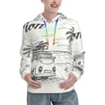 thumbnail image 1 of Kdxio Summer Vacation Scene With Camping Van Print Womens Oversized Hoodies Sweatshirts Hooded Pullover Tops Sweaters Casual-Small, 1 of 7