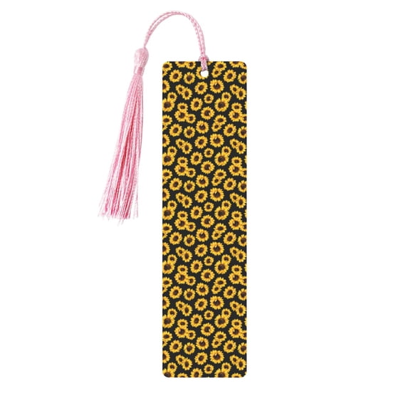 Kdxio Sunflower 6 Print Metal Tassel Bookmarks,Perfect Gift for Art Lovers and Bookworms Metal Bookmarks for Women