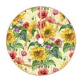 thumbnail image 1 of Kdxio Sunflower Cornflower Poppy Print Christmas Tree Skirt Christmas Xmas Tree Skirts Mat for New Year Holiday Christmas Party Decorations-48", 1 of 7