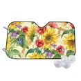thumbnail image 1 of Kdxio Sunflower Cornflower Poppy Print Windshield Sun Shade,UV Rays and Sun Heat Protection,Sunshade for Car Windshield,Car Shade Front Windshield - Small, 1 of 6