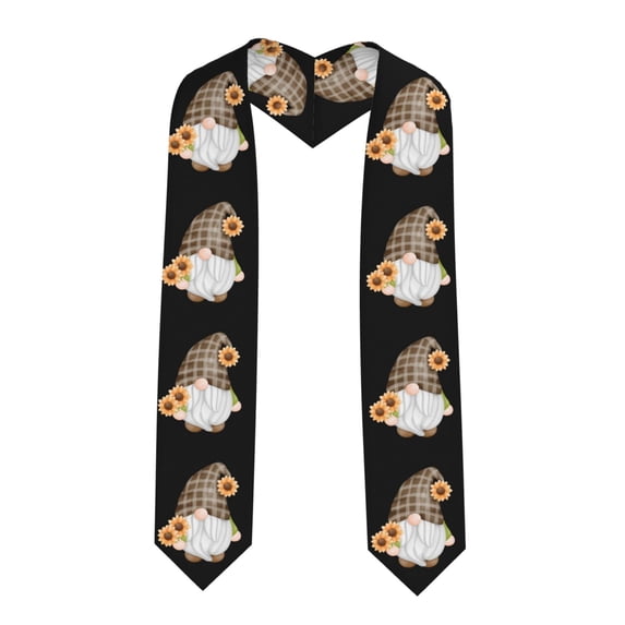 Kdxio Sunflower Gnomes 4 Graduation Stole Class, Graduation Sash, Unisex Adult 36" Academic Commencements-Sharp Corner
