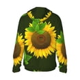 thumbnail image 1 of Kdxio Sunflower Print Women Men Sun Protection UPF 50+ Jackets Zip Up Long Sleeve Hoodie Hiking Lightweight with Pockets, 1 of 7