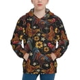 thumbnail image 1 of Kdxio Sunflower Rooster Pattern Boys Athletic Unisex Boys Girls Hoodie with Pocket Sweatshirts-Medium, 1 of 6