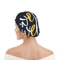 thumbnail image 1 of Kdxio Sunflower Welcome A Print Shower Cap for Women,Elastic and Reusable,Double Waterproof Layers Bathing Hat, 1 of 6