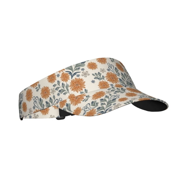 Kdxio Sunflowers 5 Print Sun Visor Hat Golf Visor Adjustable Velcro Outdoor Sports Cap for Men Women